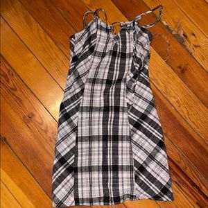 Plaid mini dress